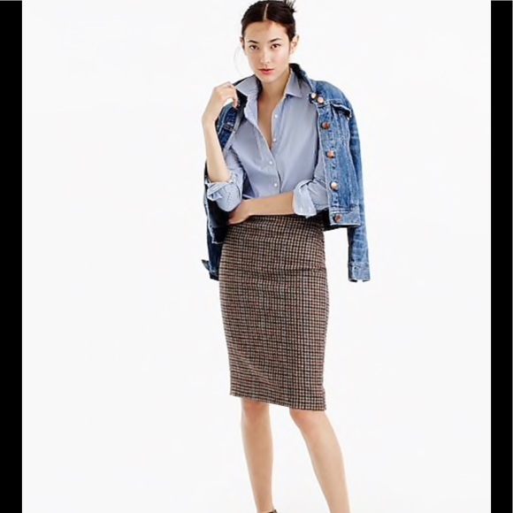 J. Crew Dresses & Skirts - J. Crew Houndstooth Pencil Skirt